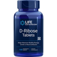 Life Extension D-Ribose Tablets, 100 vege tabs (Expiry Jul 2025)